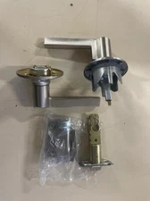 Schlage F80-LAT Latitude Storeroom Door Lever Set - The F-Series, Satin Nickel