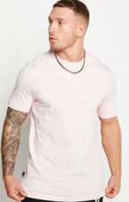 Image of 11 Degrees Panel Piping T Shirt Light Pink In Mens Size XS BRAND NEW