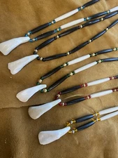 Buffalo Tooth necklace NATIVE AMERICAN MADE cherokee pow wow regalia  ONE ONLY