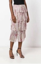 Zimmermann Wimsome Tiered Silk Skirt Size 3