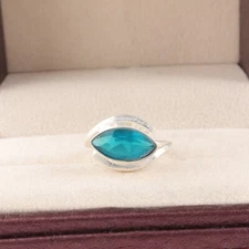 Apatite Gemstone 925 Sterling Silver Ring Handmade Jewelry Ring Gift For Wife