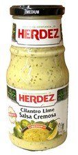 Herdez Medium Authentic Mexican Cilantro Lime Salsa Cremosa 15.3 oz