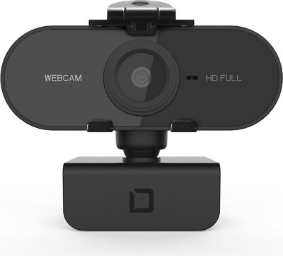 Dicota WebCam Pro Plus Full HD 1080p  mit Mikrofon und Linsen-Abdeckung