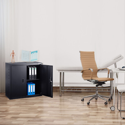 AREBOS 2-trg. Aktenschrank - Grau, 90 x 40 x 90cm online kaufen | eBay 