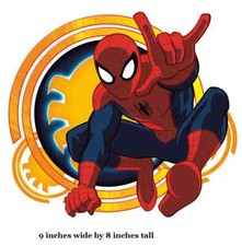 9" Spider-Man Peel Stick Decal Ultimate Spiderman Wall Sticker Marvel Comics Art