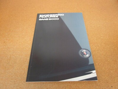 1990 Saab 9000 Turbo Engineering Features book sales brochure literature 100 pg