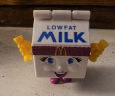 Vintage 1993 McDonald's Low-Fat Milk Carton Happy Meal Toy Changeables