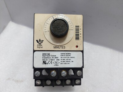 Eagle Signal Controls BRE7A6 Wash Timer 120vac 50/60hz