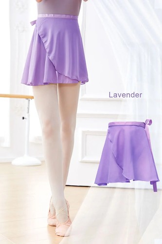 Skirts WrapTutu Dance Skirt Chiffon Skirts for Girls Tie Up Mini Short Skirt - Picture 12 of 43