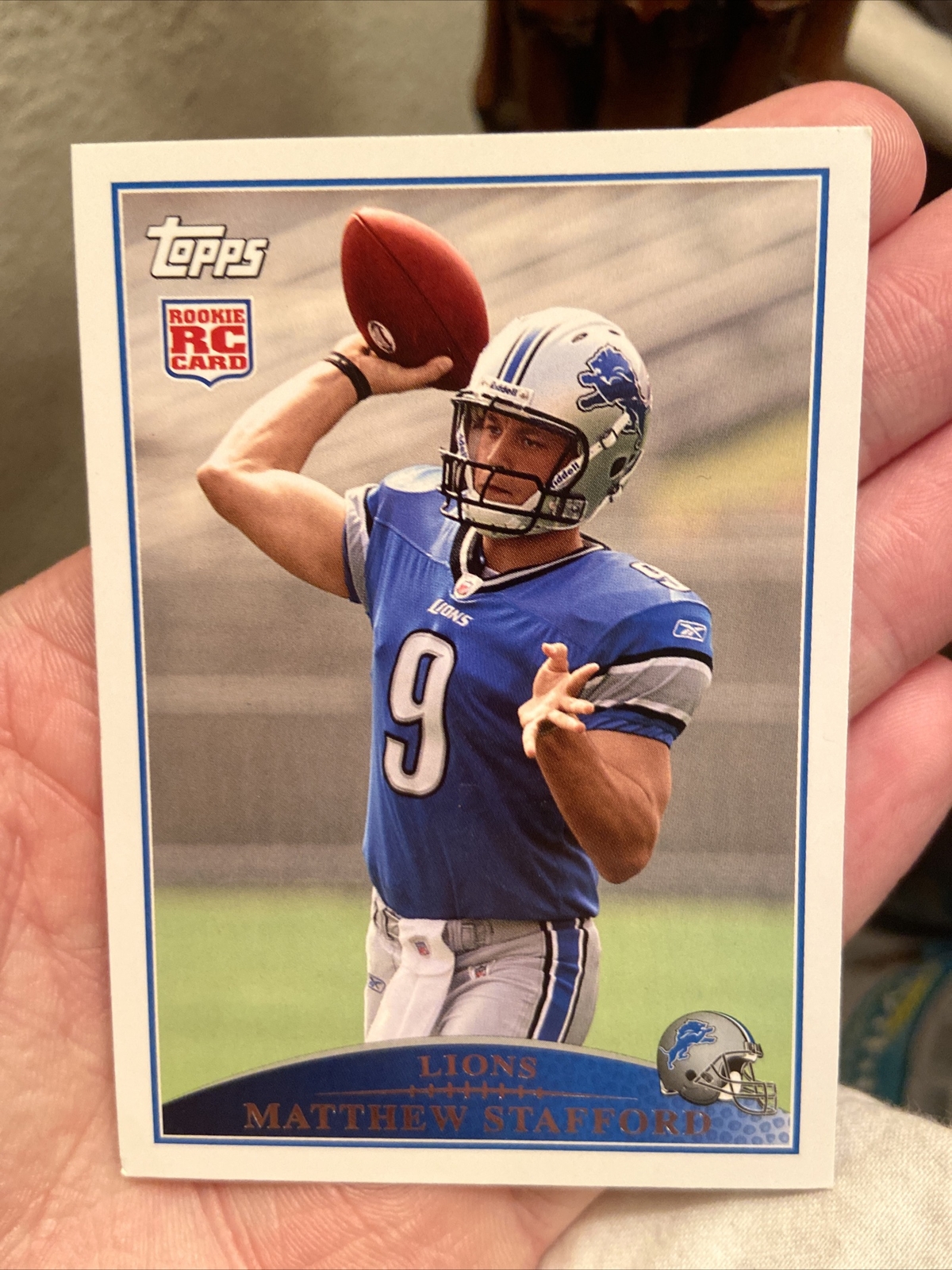 Matthew Stafford Rams 2009 Topps Paper Base Rookie #430 RC Lions SB Champ - 1