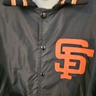 Vintage San Francisco 49ers Black XL Lined Windbreaker ~ Team Issued. Snap Front — photo 5