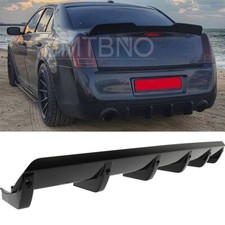 For Chrysler 300 Srt8 300c Rear Bumper Diffuser 6 Shark Fin Splitter Lip Spoiler