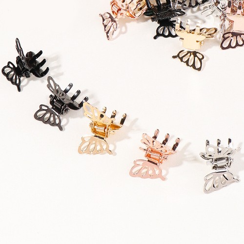 1pc Fixed Clip Side Clip Hair Accessories Hollowed Butterfly Small Grab Clip/s - Picture 6 of 24