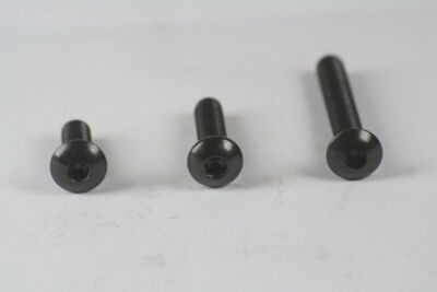 M3 (3 mm) SCHWARZ A2 EDELSTAHL INNENSECHSKANT KNOPFSCHRAUBEN BTN ISO 7380