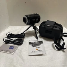 Vivitar DVR 910HD Lightweight  HD Camcorder Black Tested & Works W/Case, SD Card