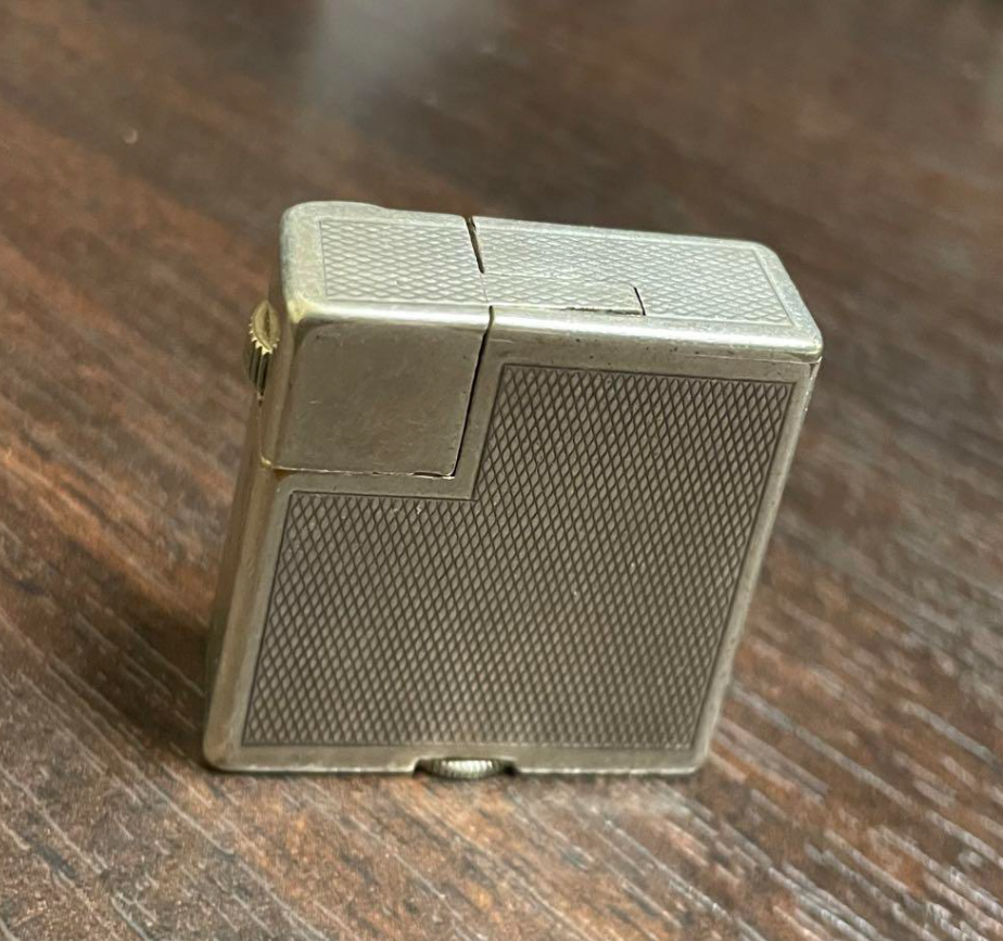 dunhill oil lighter silver square boy without box. Made In dunhill oil lighter silver square boy without box. Made In