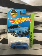 2015 Hot Wheels HW Workshop Garage Porsche 934 Turbo RSR Blue Variation 1:64