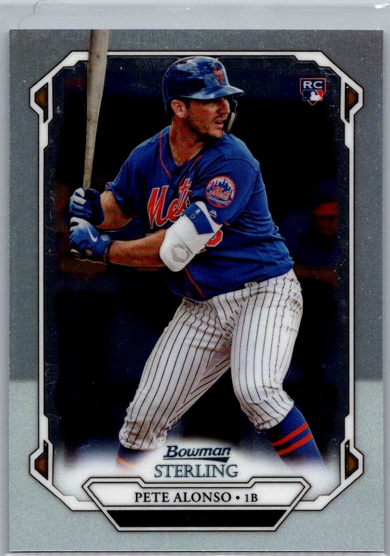 2019 Bowman Sterling Rookie RC Pete Alonso #BSR-61 New York Mets