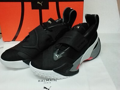 Puma X Balmain Court Basketball Men's 13 Black Sneakers Athletic