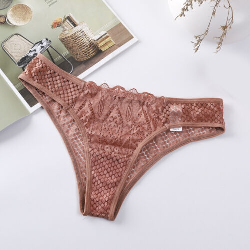 Sexy Damen-Tangas Hohle Blumen-Mesh-Unterwäsche G-String Spitzenhöschen! æ - Bild 24 von 29