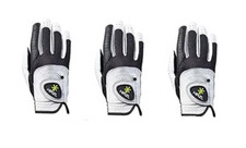 HIRZL Men's Golf Gloves - Trust Control 2.0, Leather, Ultimate Grip, Pack of 3