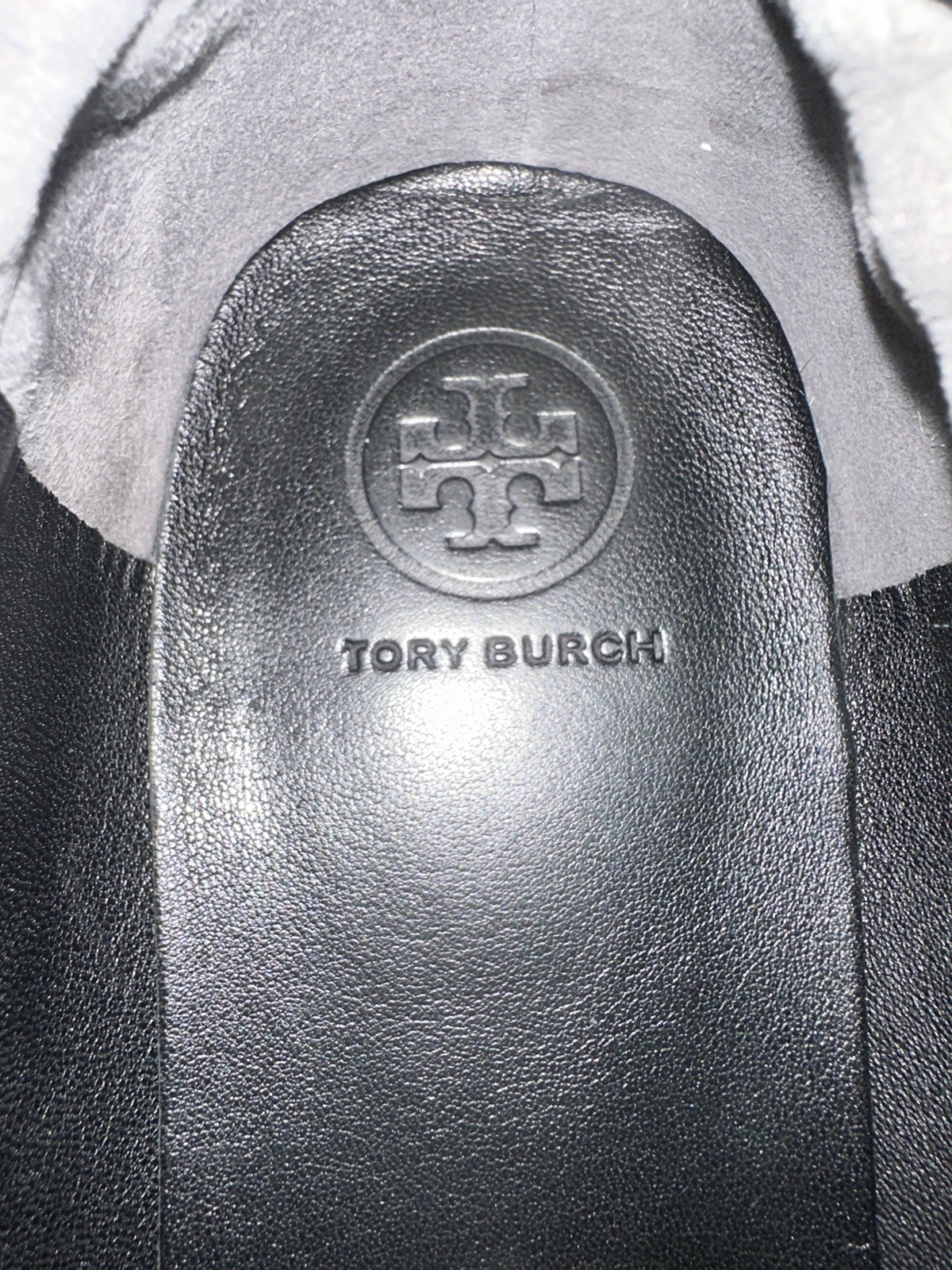 Tory Burch Minnie Travel Ballet Flats - PERFECT BLACK Leather Size 10 thumbnail 5