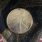 1991 Silver Eagle U.S. Minted .999 Silver Uncirculated Nicely Toned