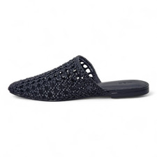 M&S Collection Woven Slip On Flat Mules RRP £45.00