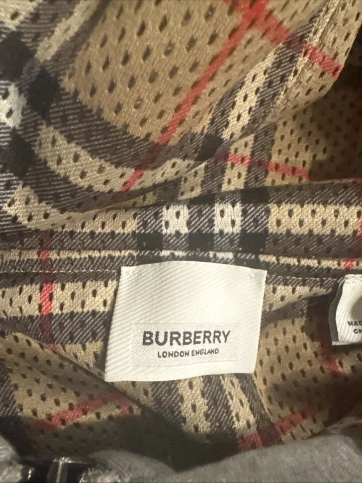 Burberry cotton blend zip up hoodie Size Small - Image 3 of 4