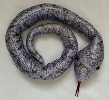 Rainbow Creations Purple Sparkle Snake Bean Bag Stuffed Animal 39”