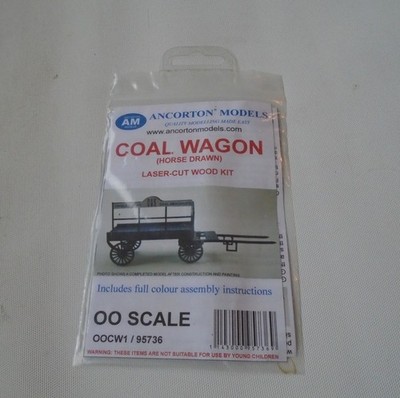 Ancorton Models Hors Drawn Coal Wagon Laser Cut Kit OO Scale 95736 OOCW1 Neu