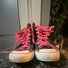 Converse Chuck Taylor All Star High Top Kids 7 Black/Pink Canvas Lace-Up 149072C — photo 2
