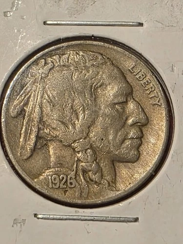 1926-P Buffalo Nickel 5c Very Fine+ STRONG DATE FULL HORN *Original Surfaces *