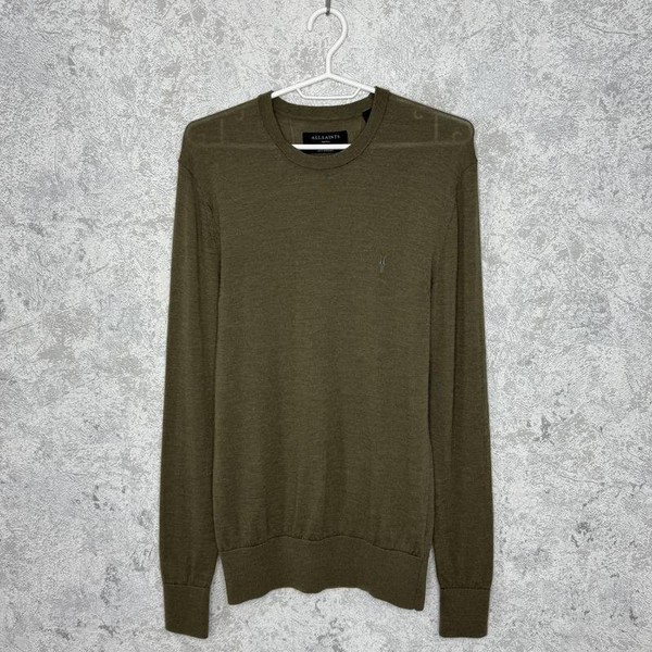 Men AllSaints Sweater Khaki Merino S