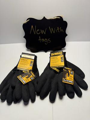 #ad DEWALT DPG737L 2 in 1 CWS Thermal Gripper Work Gloves – Large. Lot of 2. $19.99