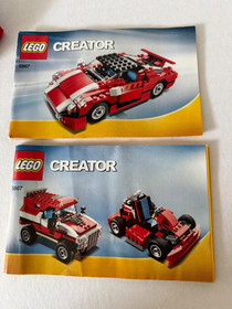 LEGO #5867 Super Speedster CREATOR Build~3 in 1~100% COMPLETE w/Manuals