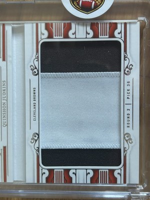 2025 National Treasures Quinshon Judkins Rookie Prime Booklet Auto Patch RC /99