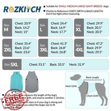 ROZKITCH Dog Sweater XL Bluegreen Plush Double-Sided Adjustable Vest