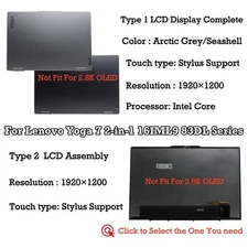 16" LCD Display Full Assembly Panel Lenovo Yoga 7 2-in-1 16IML9 83DL000DSB FHD+