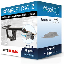 Für Opel Signum 05.2003-12.2008 AUTO HAK Anhängerkupplung starr + 13polig E-Satz