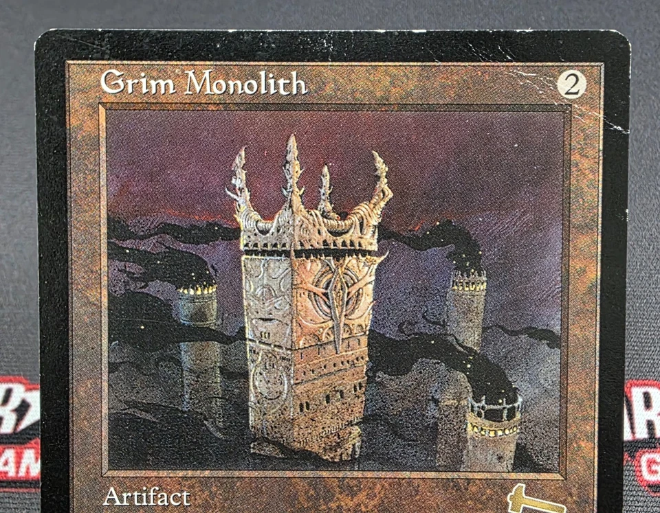 MTG Grim Monolith- DAMAGED -Urza's Legacy Magic the Gathering Card # 126 - Image 3 of 4