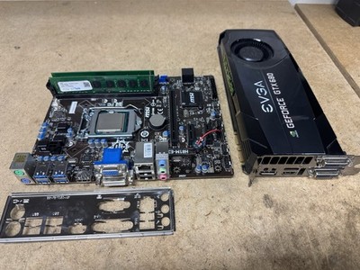 MSI H81M-E34 Mobo + Intel i5-4460 CPU + 16GB DDR3 RAM + GTX680 GPU Combo Tested