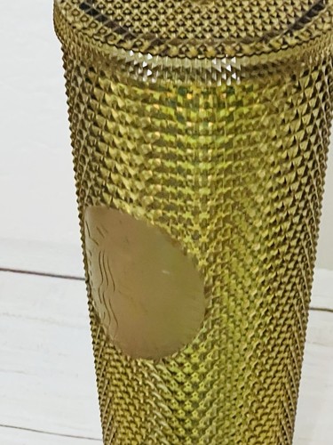 Starbucks Disney World 50th Anniversary Gold Studded Tumbler Tasse & Strohhalm Neu in OVP - Bild 7 von 17