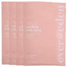 Soothing Belly Mask - 4 Belly Masks for Pregnant Women - One Size - Hydrating...