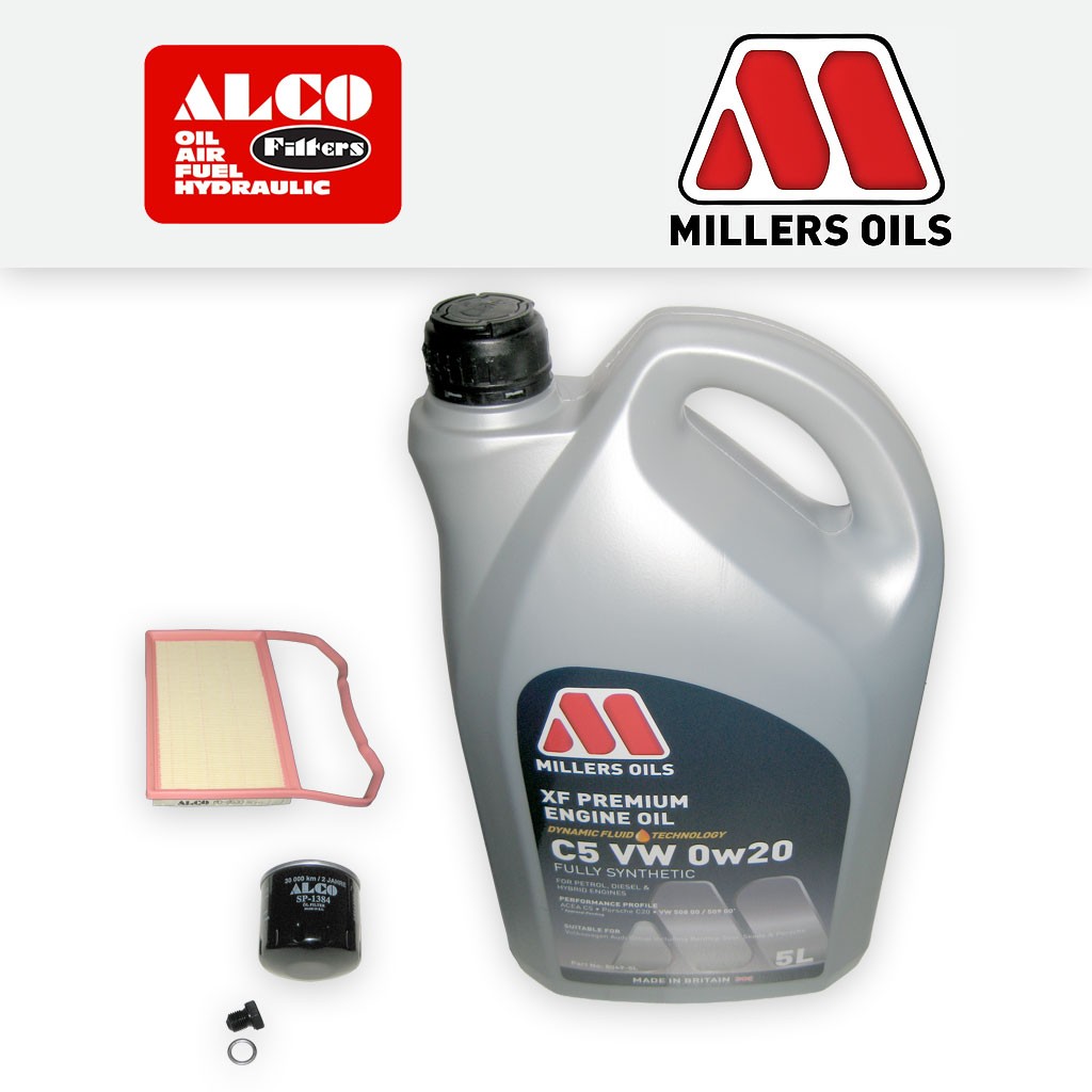 SERVICE KIT for VW UP! 1.0 OIL AIR FILTERS +XF C3 0w20 OIL (2020-2021)