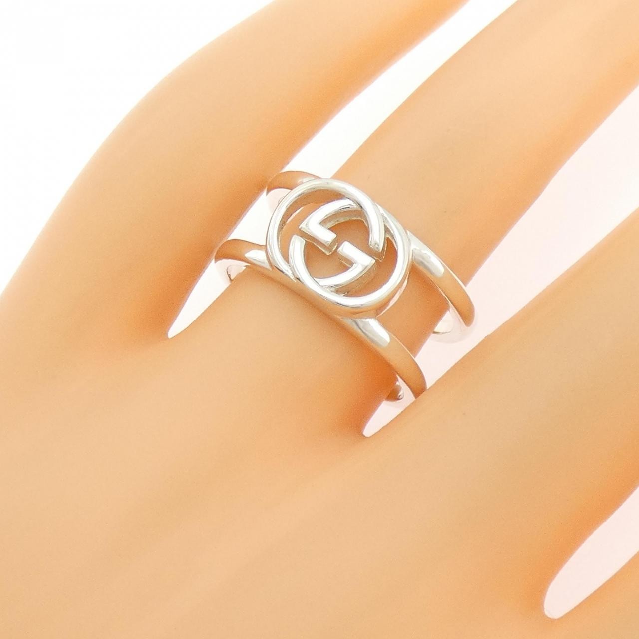 Authentic GUCCI Interlocking Wide Ring  #260-008-… - image 5