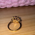 JTV Amethyst Star Cocktail Ring 18k Gold Over 925 Yellow Gold Plated Sz 10 — photo 3
