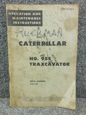OEM Factory CAT Caterpillar 955 Dozer 12A Operation Maintenance Manual