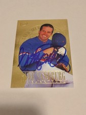 1995 Ryne Sandberg Fleer Ultra Gold Medallion Chicago Cubs #457 IP Auto