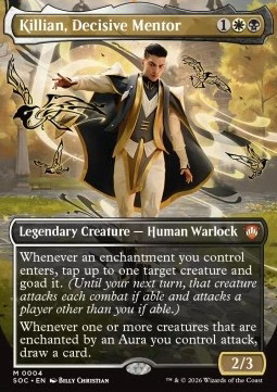 Magic/MTG Killian, Decisive Mentor SOC-4 Mythic Englisch Neu Foil